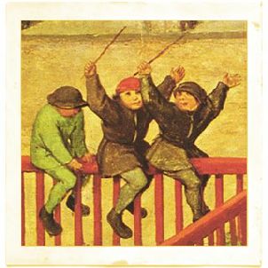 Brueghel: Giochi di fanciulli (Particolare)