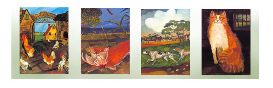 serie di quadri di Ligabue