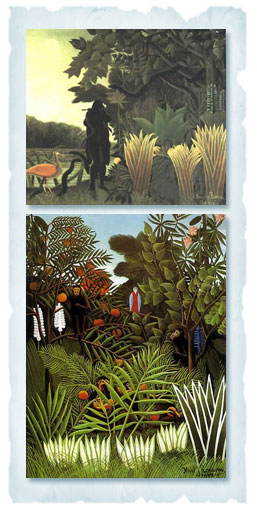 Rousseau: Incantatrice di serpenti - Paesaggio esotico